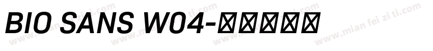 BIO SANS W04字体转换